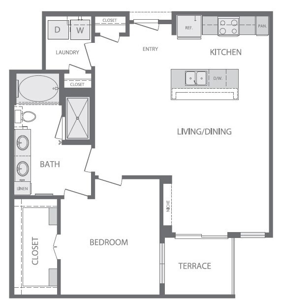 Unit 1139 floor plan